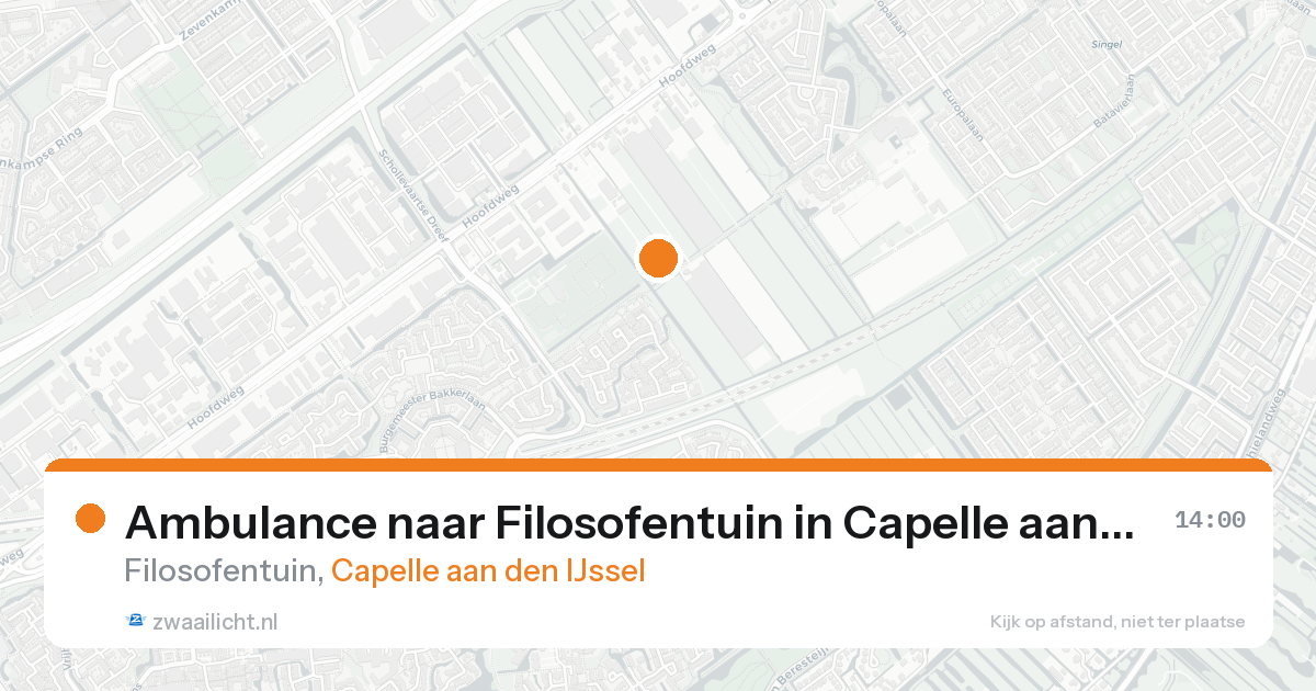 Ambulance naar Filosofentuin in Capelle aan den IJssel — 5 jul 2026