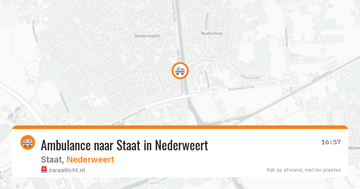 Ambulance naar Staat in Nederweert — 18 jun 2026