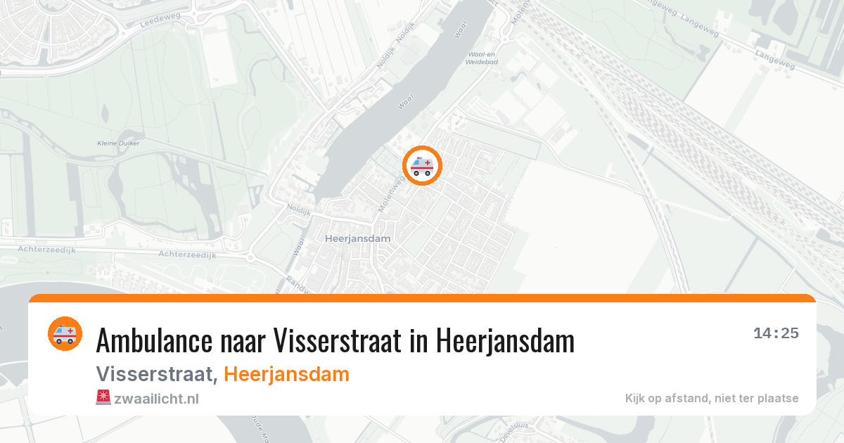 Ambulance naar Visserstraat in Heerjansdam — 1 mrt 2026