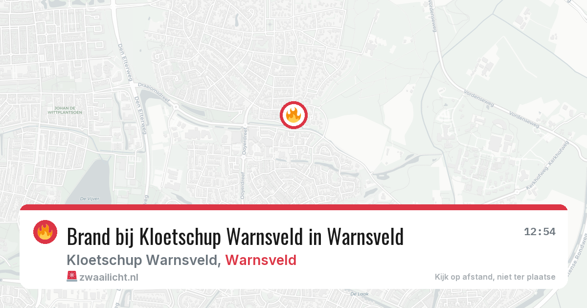 Brand bij Kloetschup Warnsveld in Warnsveld — 28 mrt 2026