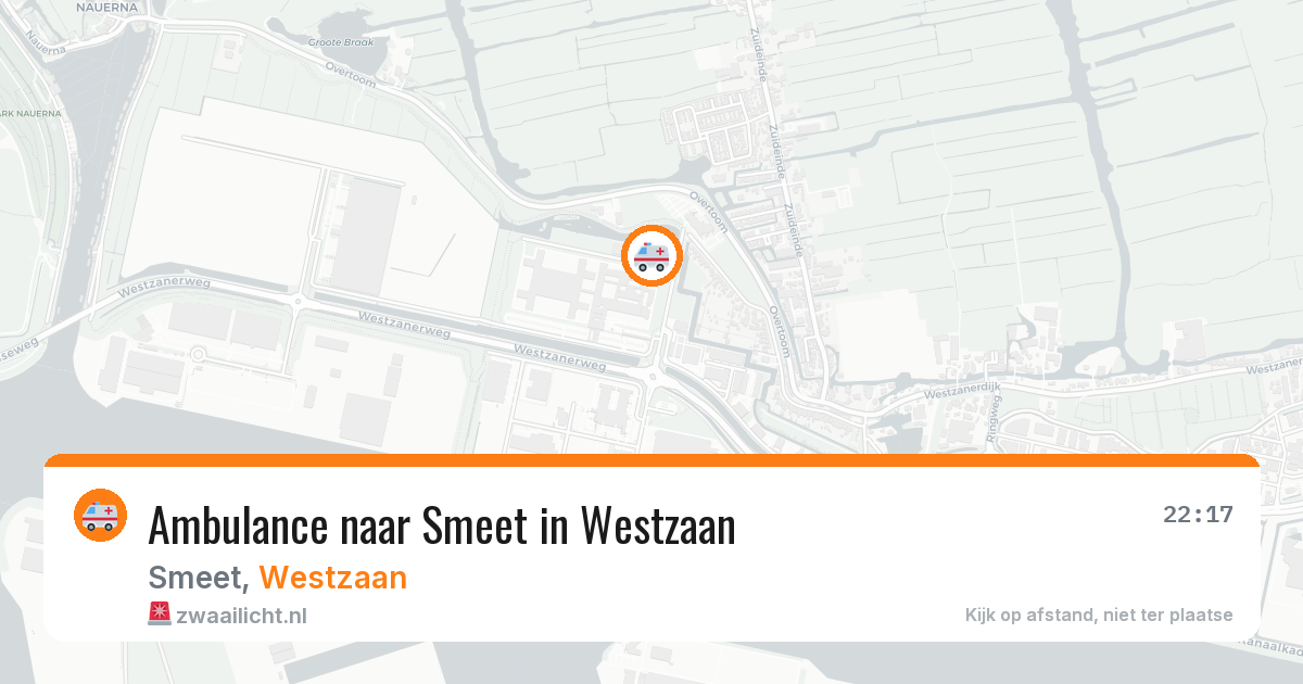 Ambulance naar Smeet in Westzaan — 9 apr 2026