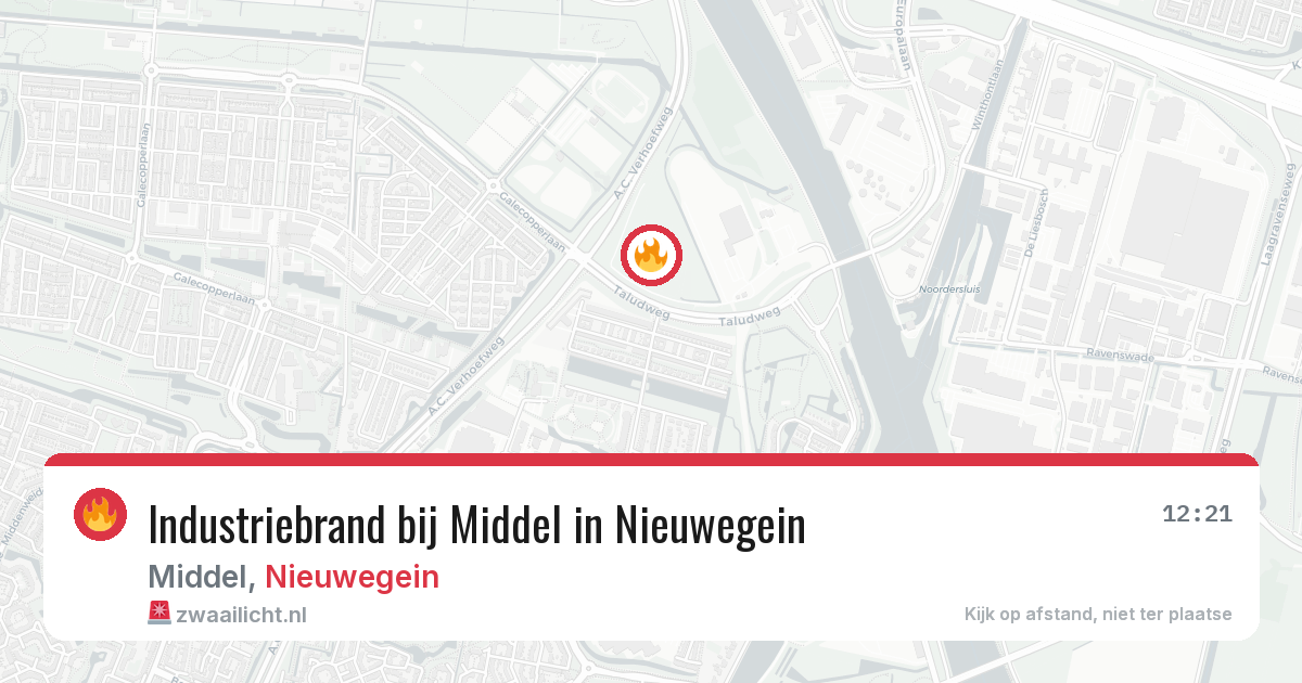 Industriebrand bij Middel in Nieuwegein — 10 aug 2026
