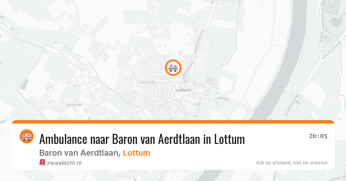 Ambulance naar Baron van Aerdtlaan in Lottum — 28 jul 2026