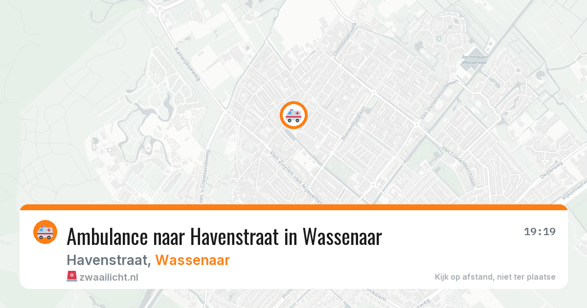 Ambulance naar Havenstraat in Wassenaar — 15 jul 2026