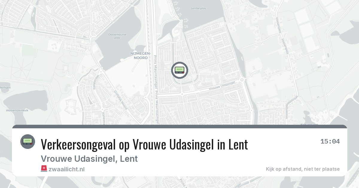 Verkeersongeval op Vrouwe Udasingel in Lent — 26 mei 2026