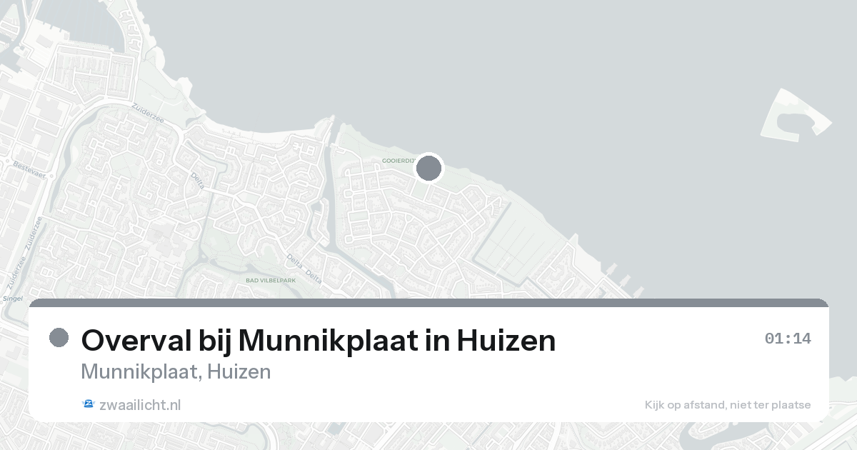 Overval bij Munnikplaat in Huizen — 8 feb 2026