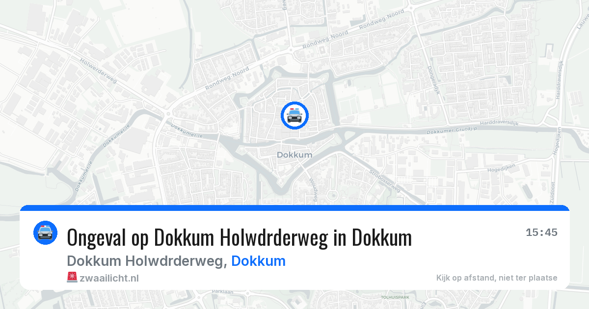 Ongeval op Dokkum Holwdrderweg in Dokkum — 18 jun 2026