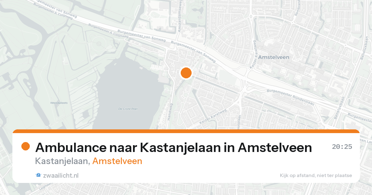 Ambulance naar Kastanjelaan in Amstelveen — 19 jun 2026