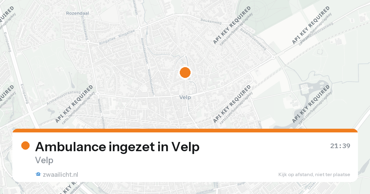 Ambulance ingezet in Velp — 31 jan 2026