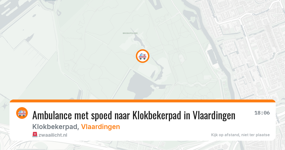Ambulance met spoed naar Klokbekerpad in Vlaardingen — 3 jun 2026