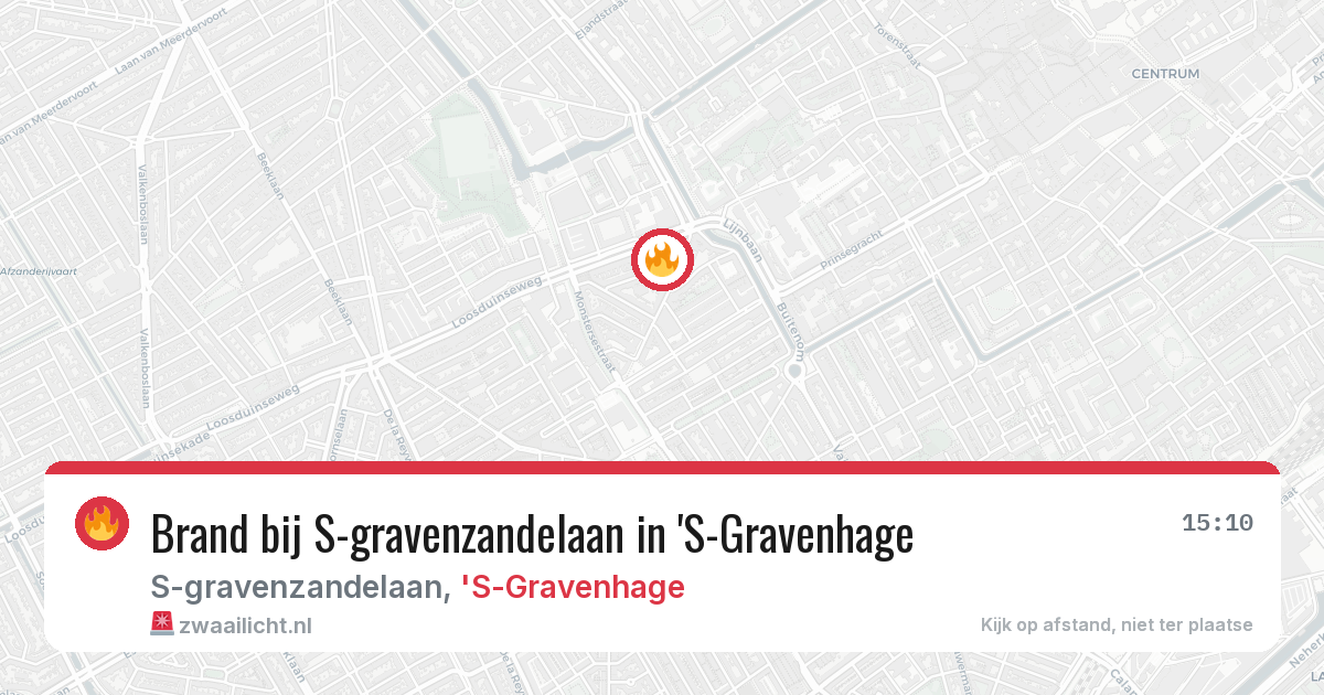 Brand bij S-gravenzandelaan in 'S-Gravenhage — 26 mrt 2026