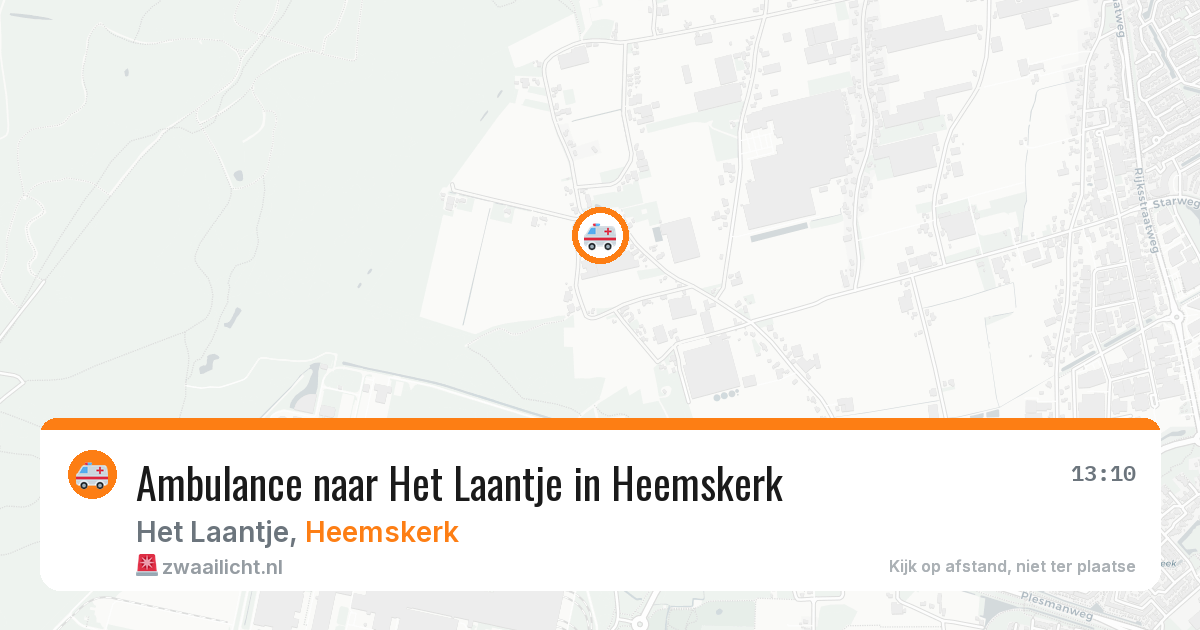 Ambulance naar Het Laantje in Heemskerk — 3 jun 2026