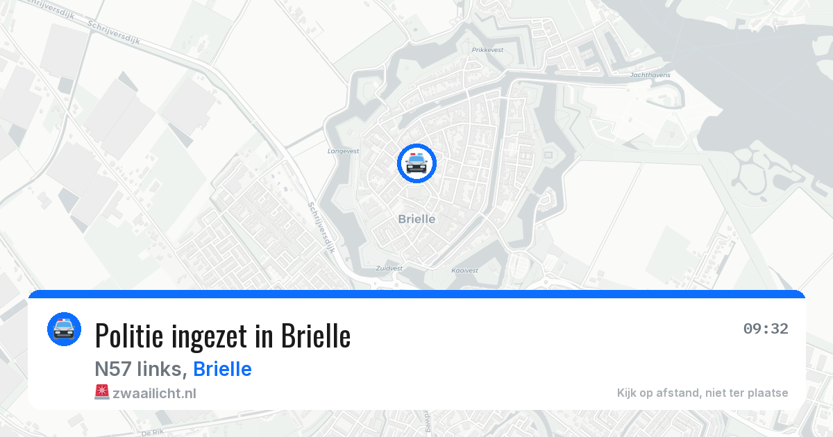 Politie ingezet in Brielle — 31 mei 2026 | 🚨 Zwaailicht.nl