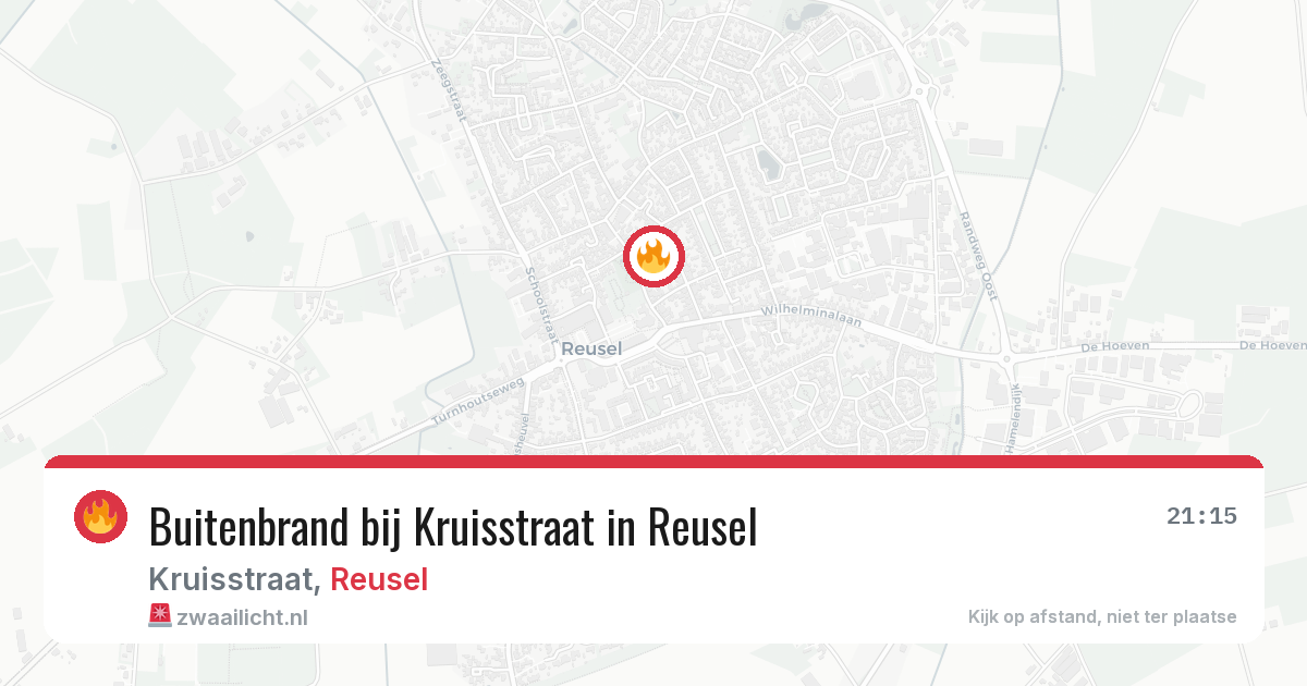 Buitenbrand bij Kruisstraat in Reusel — 11 jun 2026