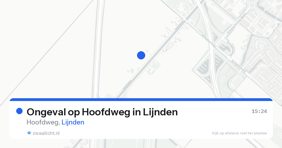 Ongeval op Hoofdweg in Lijnden — 19 aug 2026