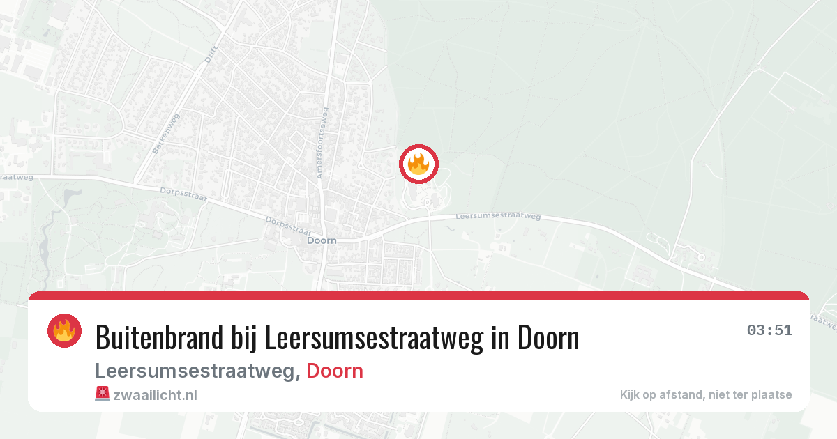 Buitenbrand bij Leersumsestraatweg in Doorn — 24 jul 2026