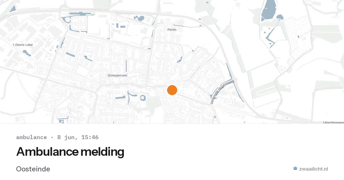 Ambulance melding — 8 jun 2026