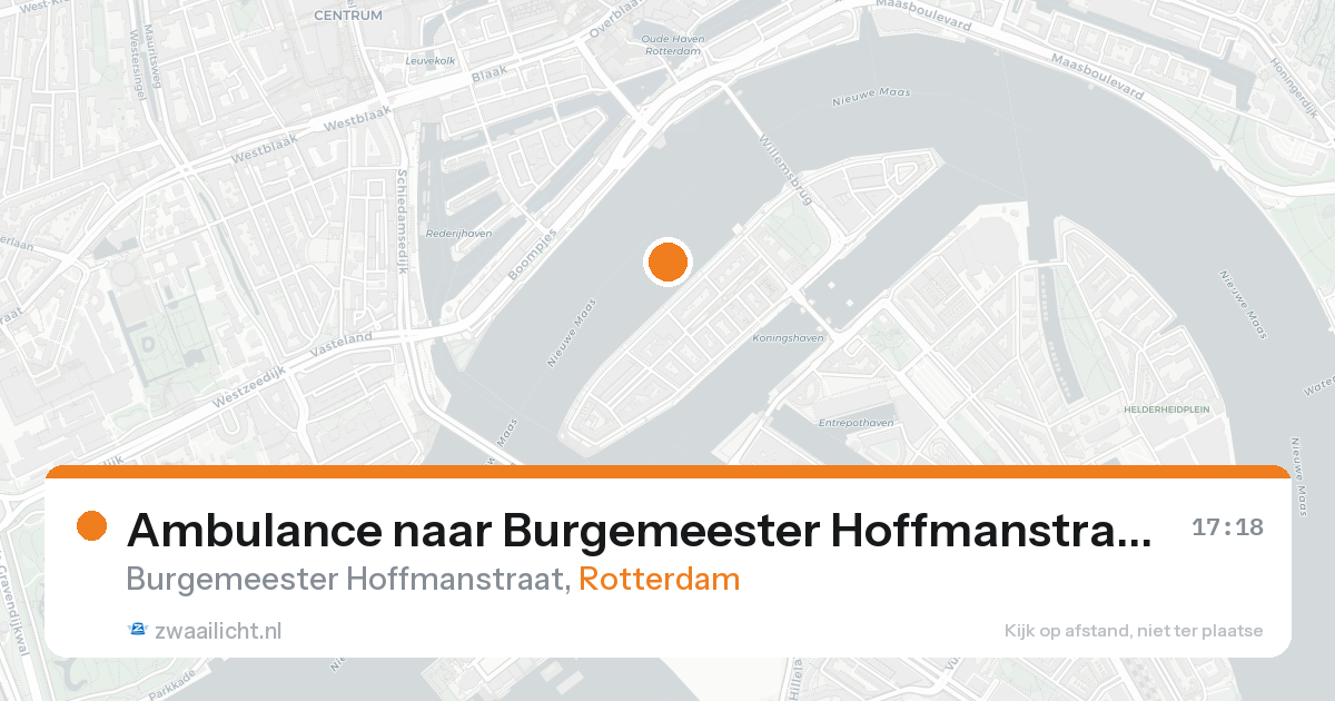 Ambulance naar Burgemeester Hoffmanstraat in Rotterdam — 24 aug 2026