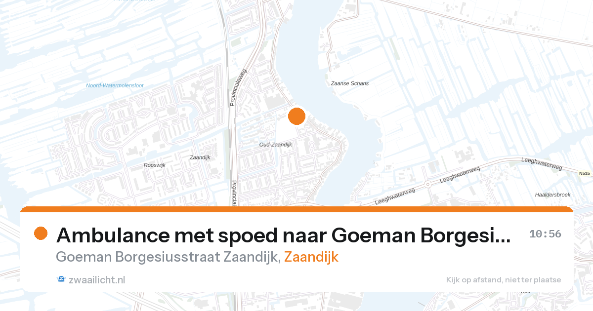Ambulance met spoed naar Goeman Borgesiusstraat Zaandijk in Zaandijk — 12 jun 2026