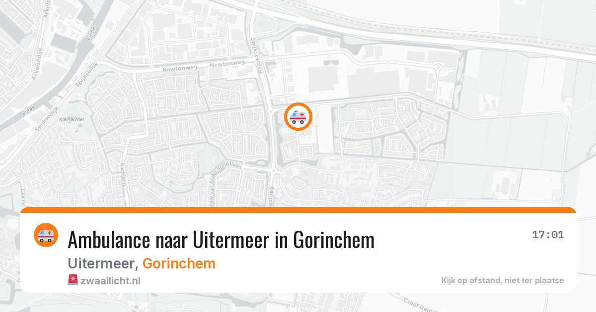 Ambulance naar Uitermeer in Gorinchem — 15 jun 2026