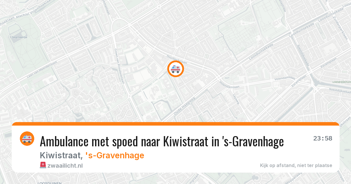 Ambulance met spoed naar Kiwistraat in 's-Gravenhage — 26 mei 2026