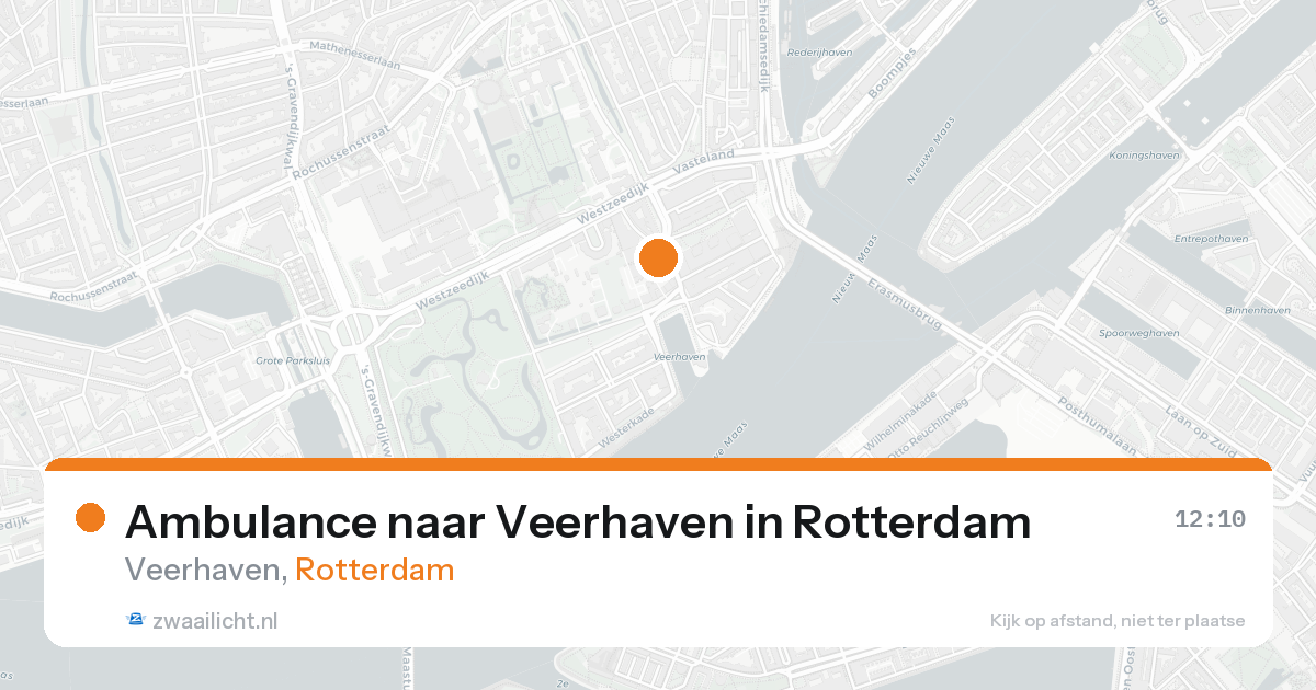 Ambulance naar Veerhaven in Rotterdam — 24 aug 2026