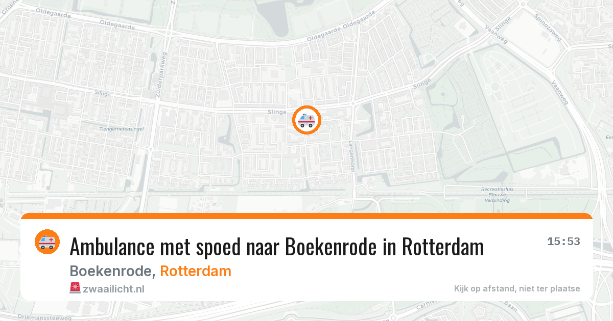 Ambulance met spoed naar Boekenrode in Rotterdam — 25 jun 2026