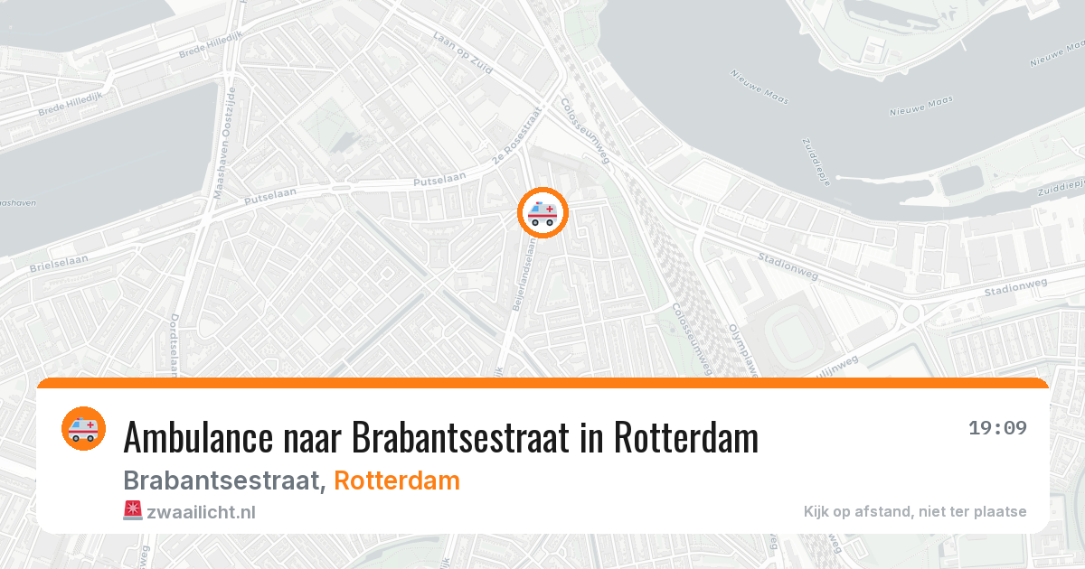 Ambulance naar Brabantsestraat in Rotterdam — 23 jun 2026
