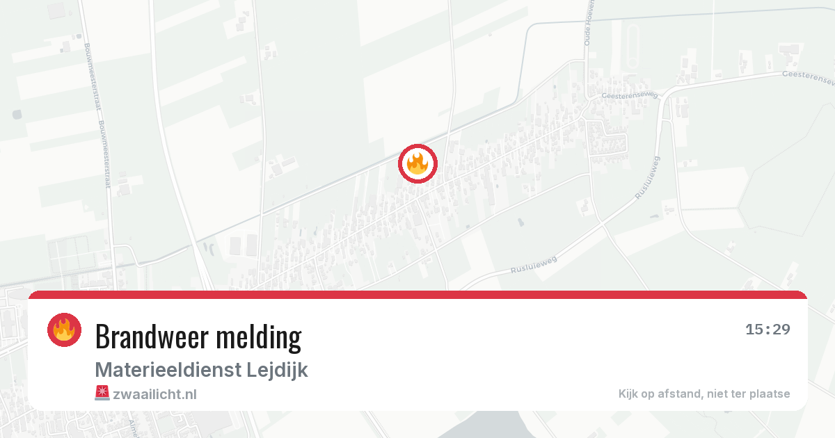 Brandweer melding — 22 jun 2026