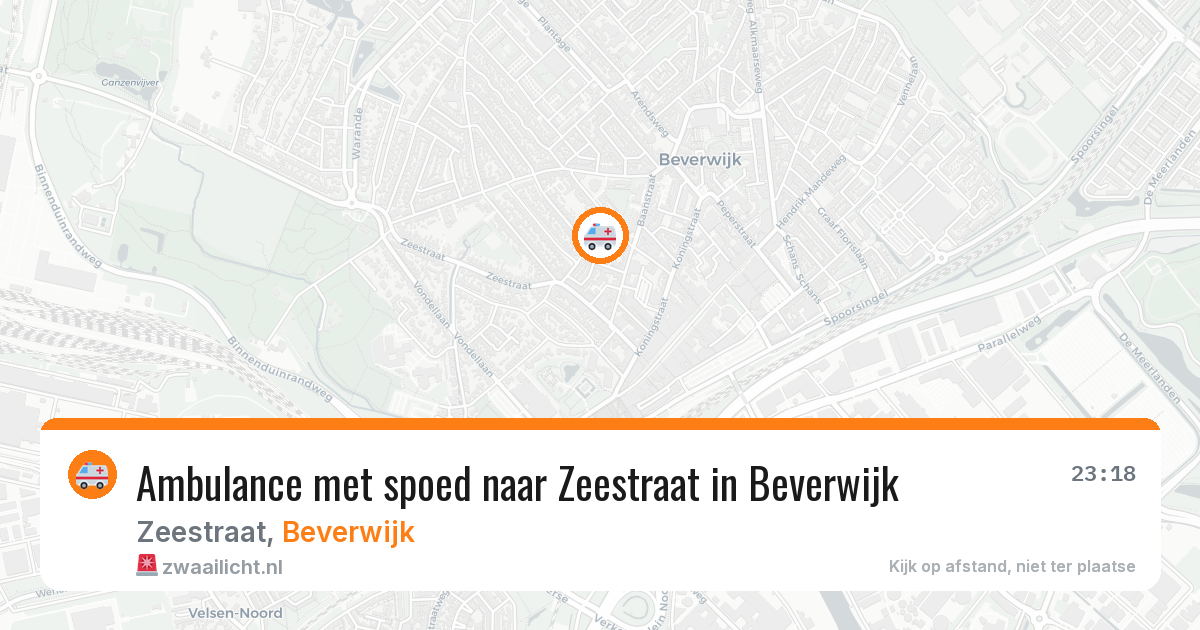 Ambulance met spoed naar Zeestraat in Beverwijk — 24 jun 2026