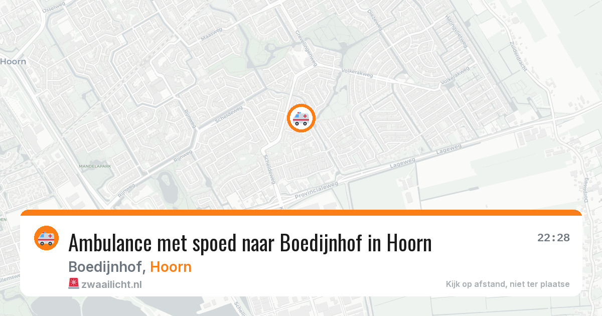 Ambulance met spoed naar Boedijnhof in Hoorn — 7 mrt 2026