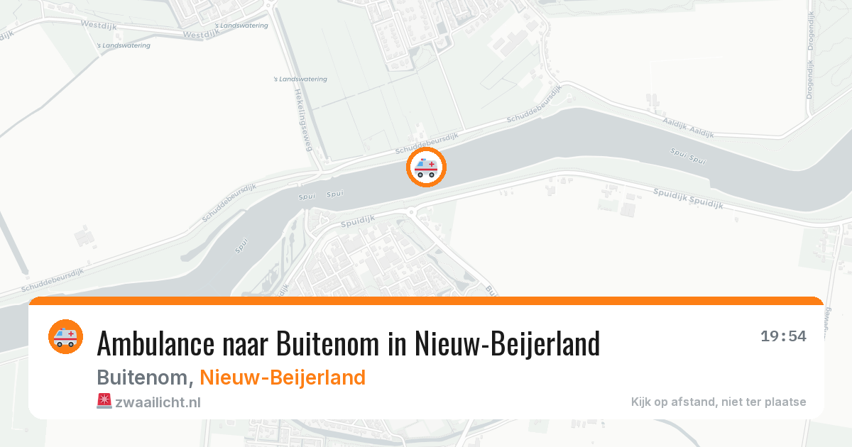 Ambulance naar Buitenom in Nieuw-Beijerland — 23 jun 2026