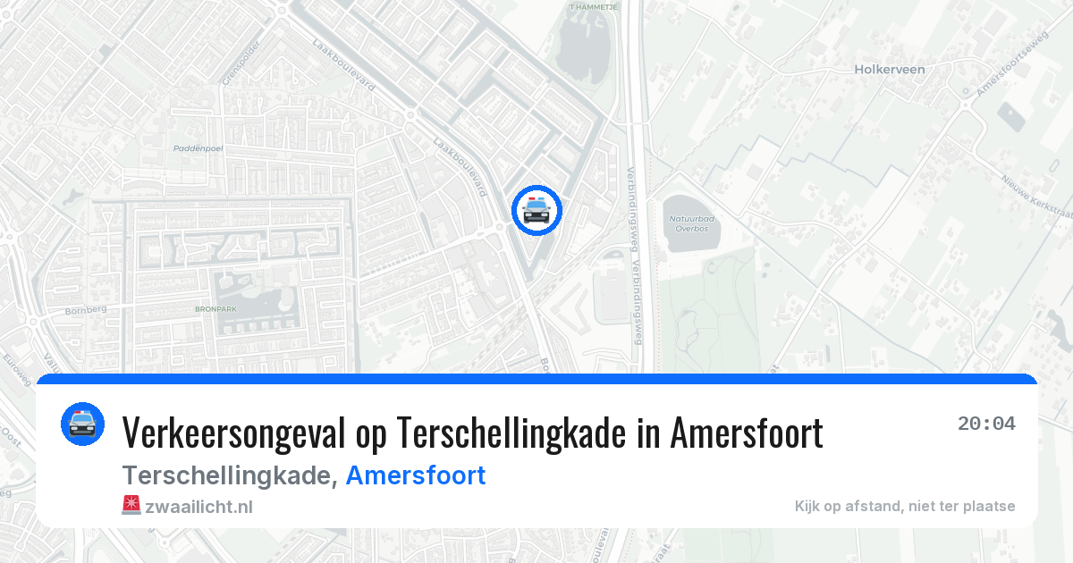 Verkeersongeval op Terschellingkade in Amersfoort — 19 mrt 2026