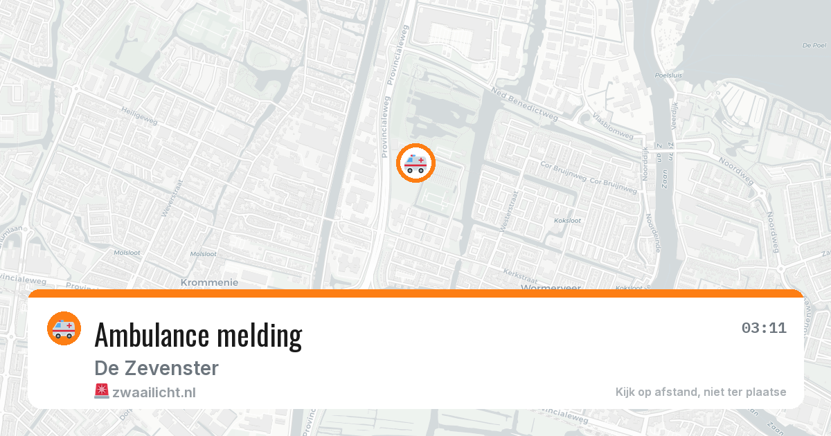 Ambulance melding — 6 aug 2026