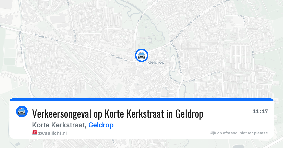 Verkeersongeval op Korte Kerkstraat in Geldrop — 22 jul 2026