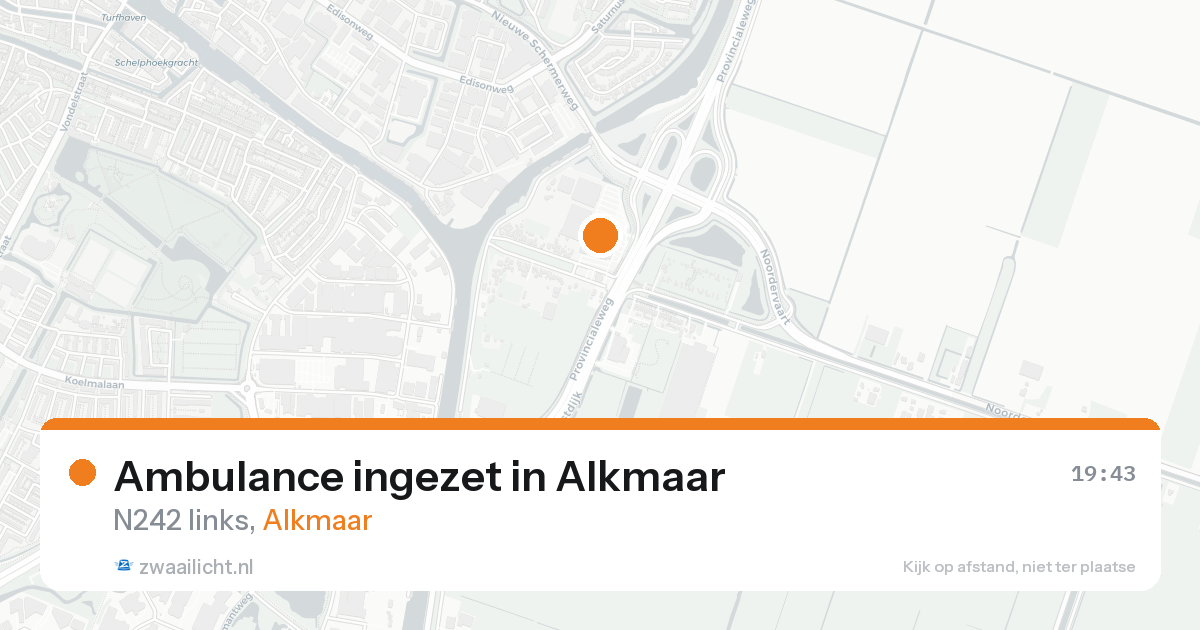 Ambulance ingezet in Alkmaar — 19 aug 2026