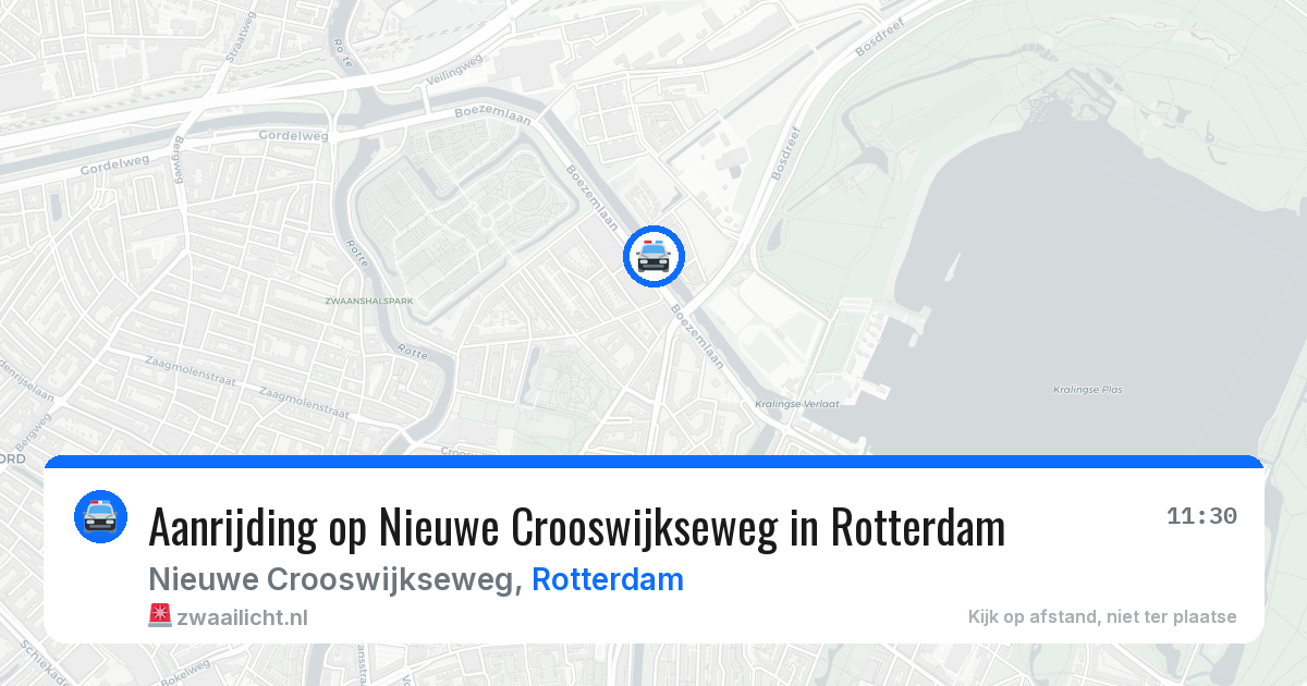 Aanrijding op Nieuwe Crooswijkseweg in Rotterdam — 31 mrt 2026