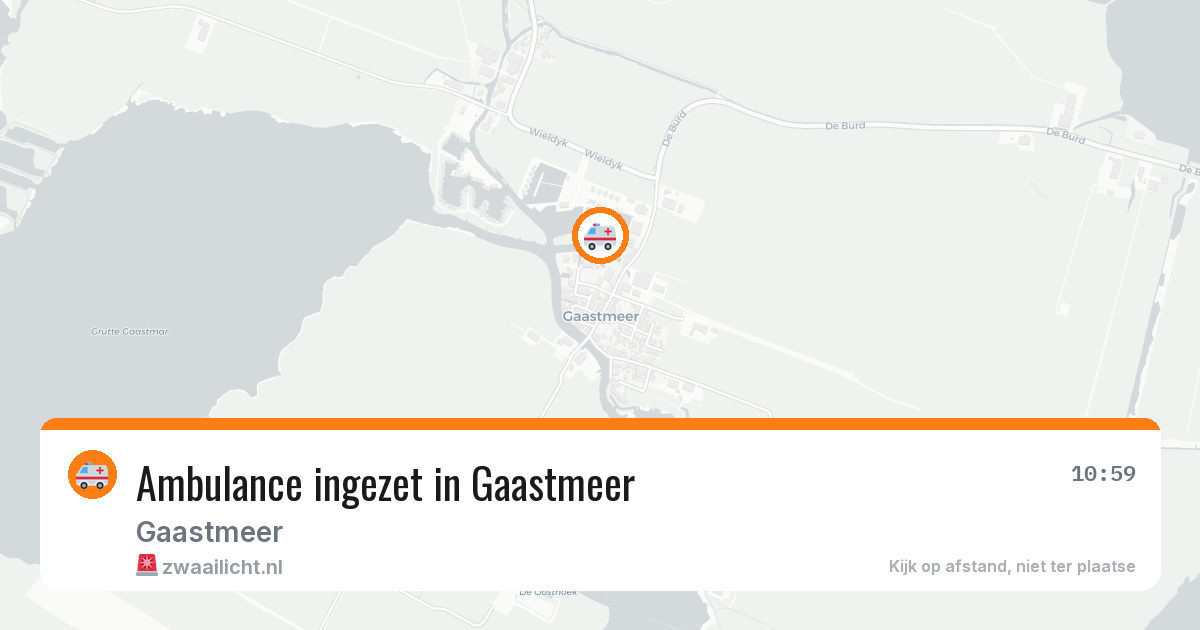 Ambulance ingezet in Gaastmeer — 5 jul 2026