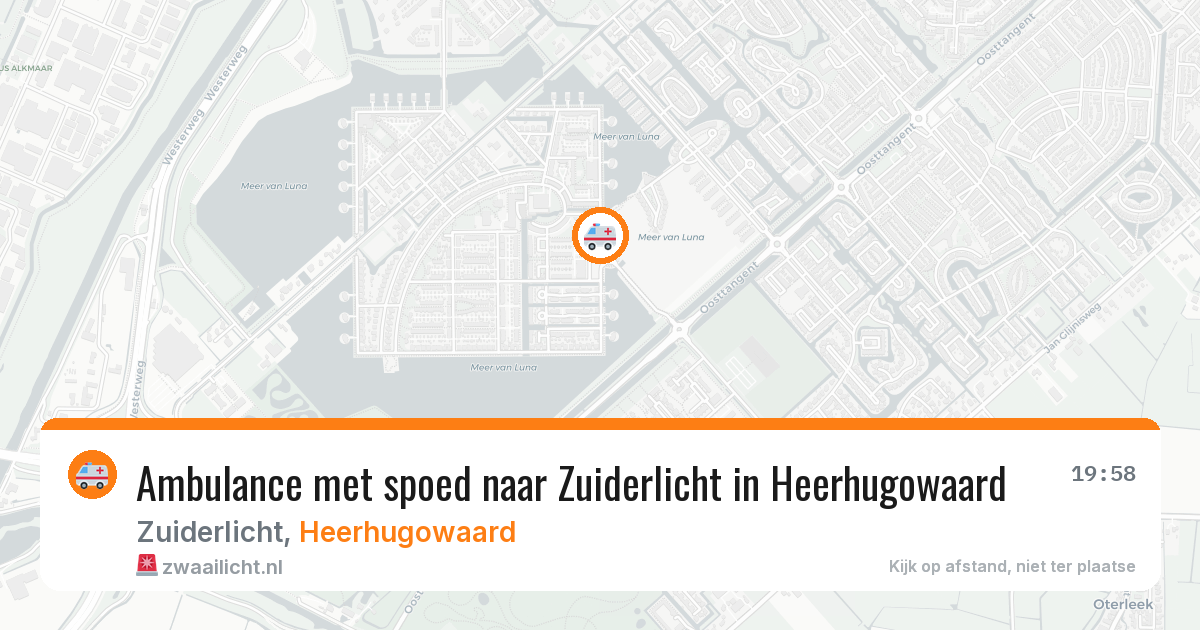 Ambulance met spoed naar Zuiderlicht in Heerhugowaard — 1 mei 2026