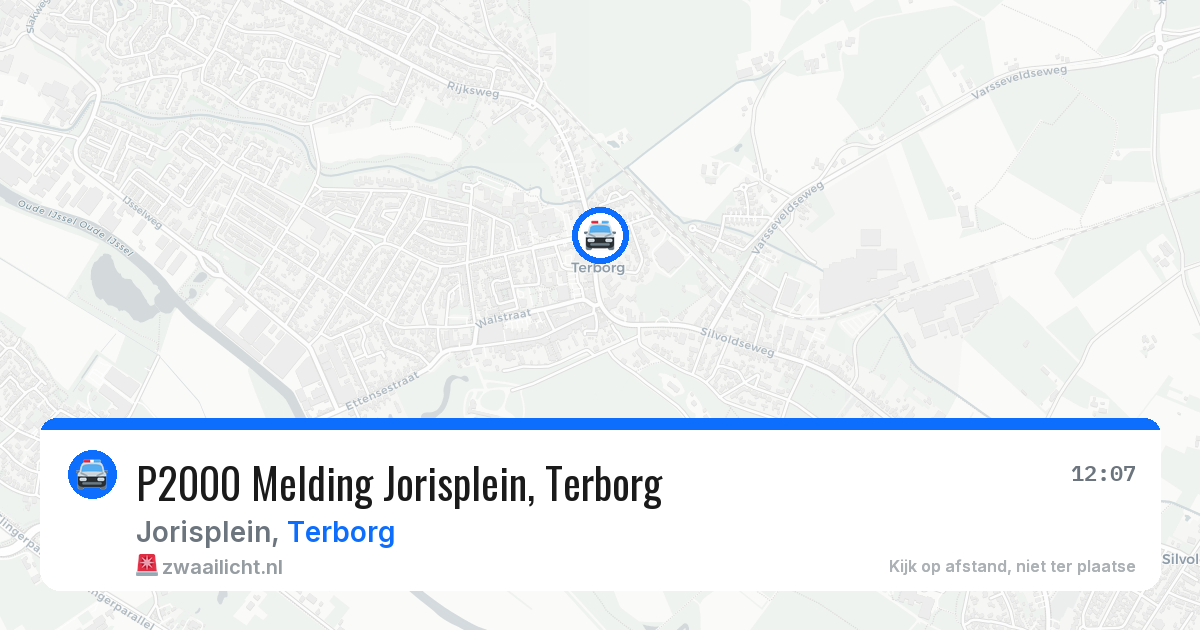 P2000 Melding Jorisplein, Terborg — 24 jun 2026