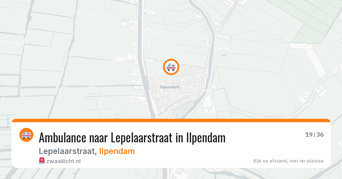 Ambulance naar Lepelaarstraat in Ilpendam — 5 jul 2026