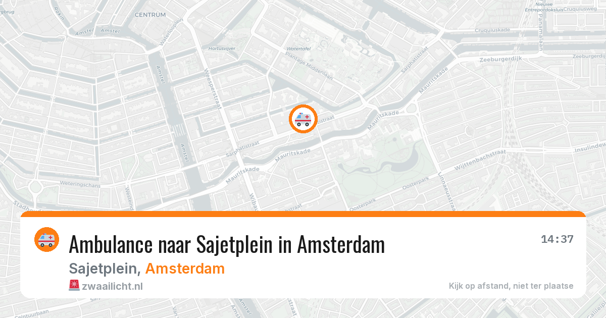 Ambulance naar Sajetplein in Amsterdam — 3 mei 2026