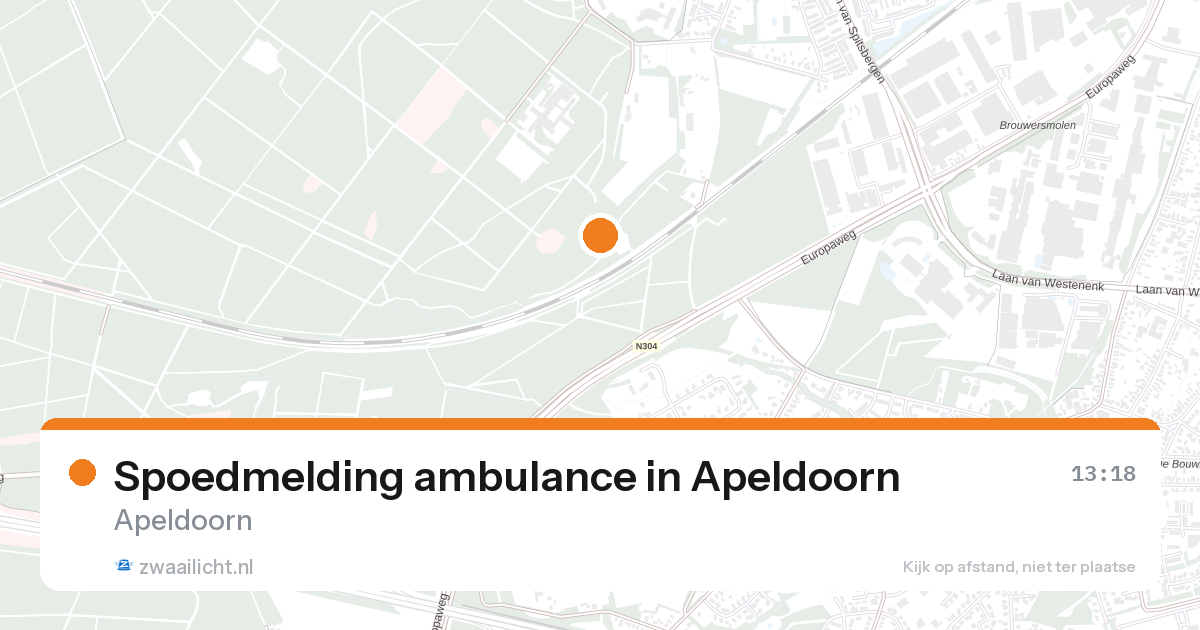 Spoedmelding ambulance in Apeldoorn — 21 aug 2026