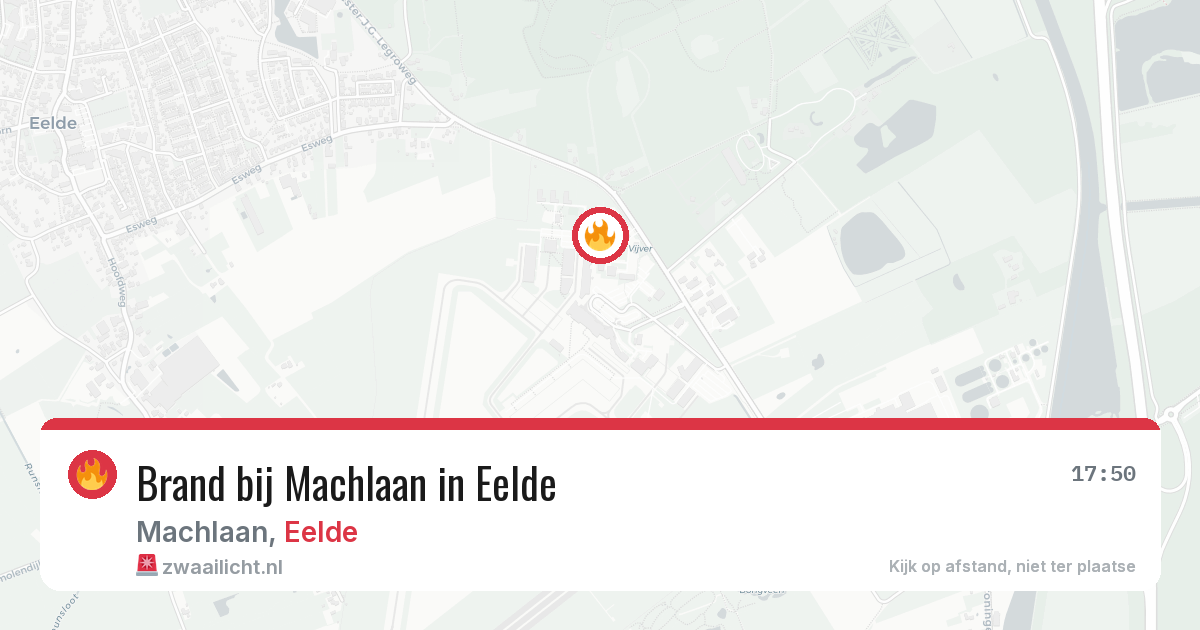 Brand bij Machlaan in Eelde — 29 mei 2026