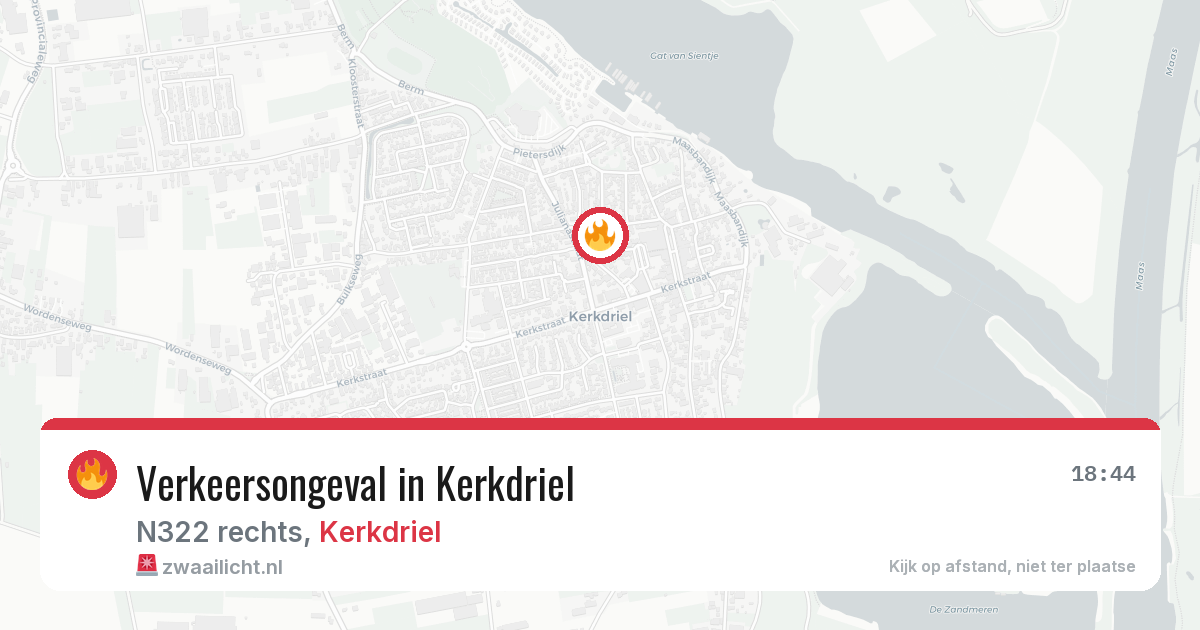 Verkeersongeval in Kerkdriel — 14 jun 2026