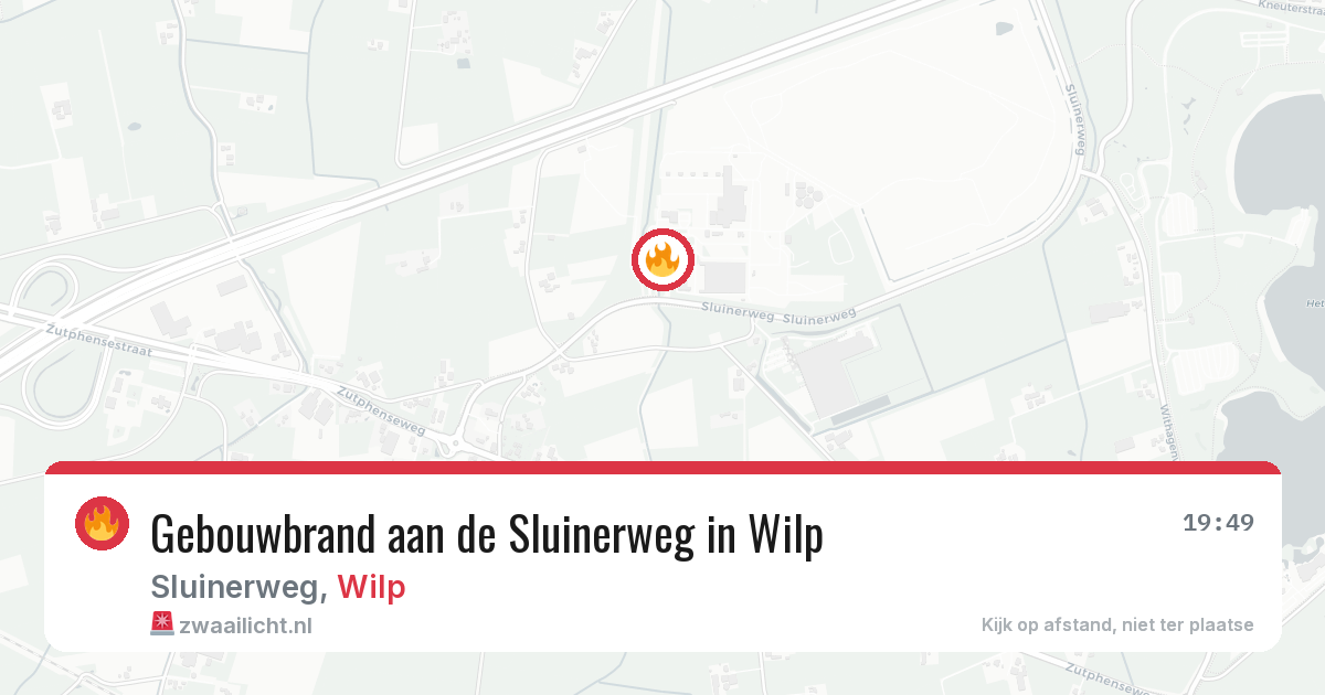 Gebouwbrand aan de Sluinerweg in Wilp — 2 apr 2026
