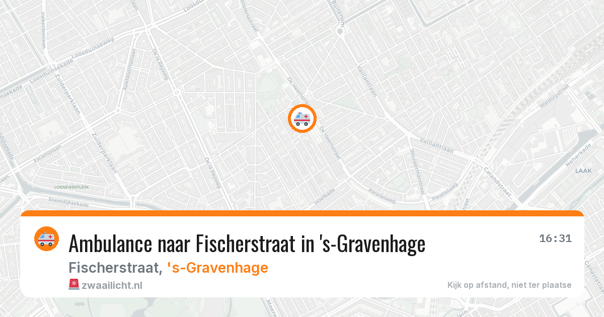 Ambulance naar Fischerstraat in 's-Gravenhage — 11 jun 2026