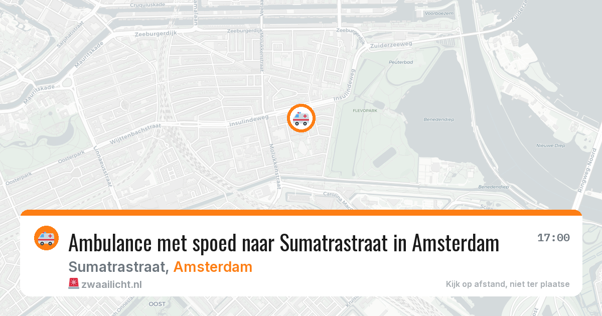 Ambulance met spoed naar Sumatrastraat in Amsterdam — 25 apr 2026