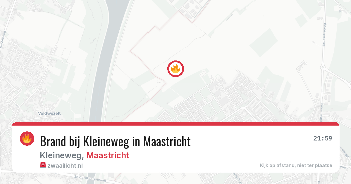 Brand bij Kleineweg in Maastricht — 5 aug 2026