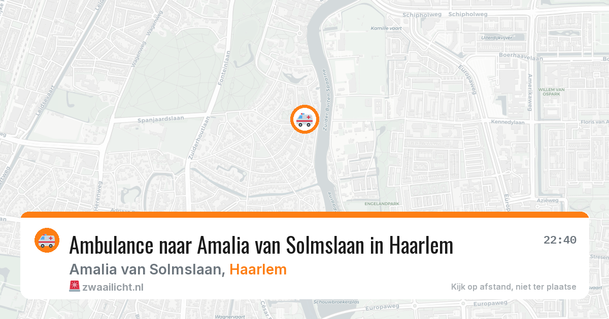Ambulance naar Amalia van Solmslaan in Haarlem — 30 mei 2026